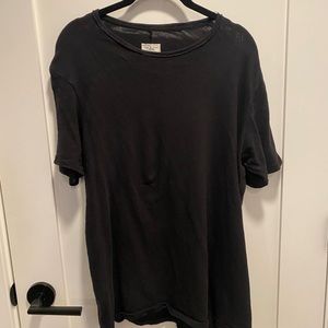 rag & bone Men’s Black Classic Flame Short Sleeve Tee